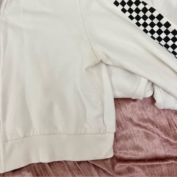 DANIELLE GUIZIO Godspeed White Checkered Tracksuit Sweatsuit Set - Picture 6 of 7